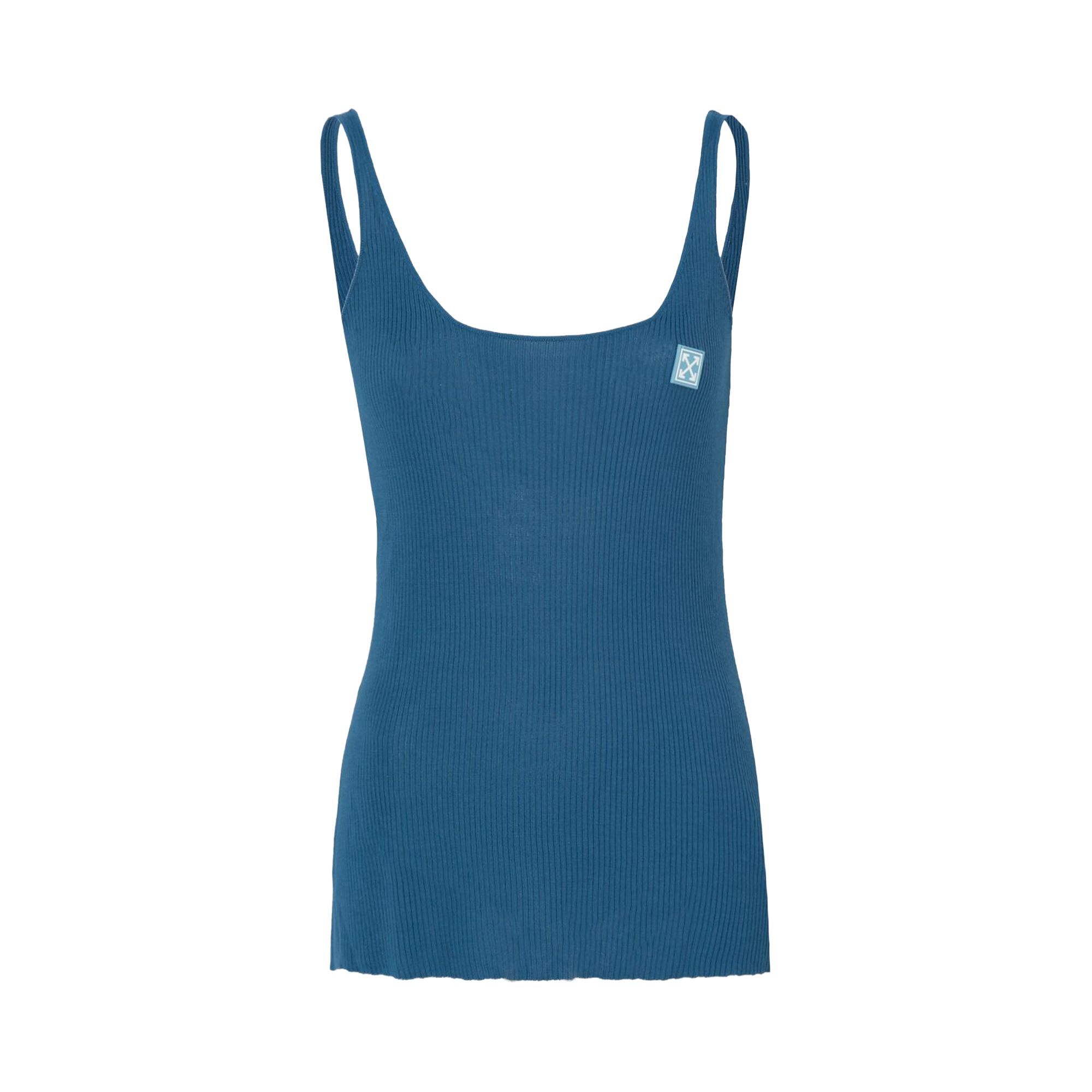 Pre-owned Off-white Knit Top 'blue Light' | Women's Size M