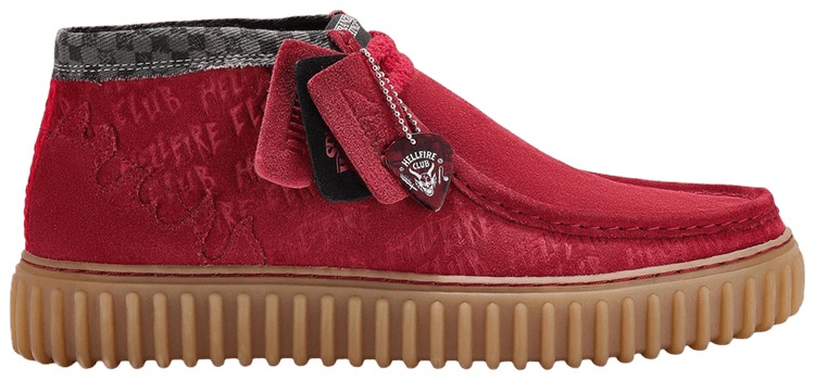 Stranger Things x Clarks Torhill Hi Hellfire Club   Red