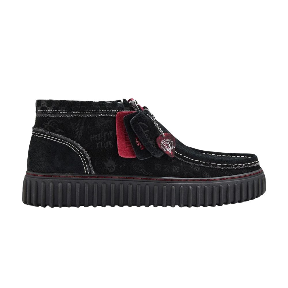 Pre-owned Clarks Stranger Things X  Torhill Hi 'hellfire Club - Black' | Men's Size 9