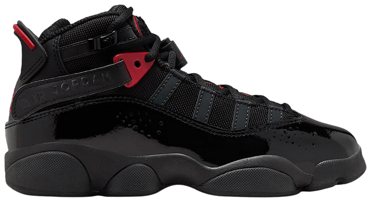 Air Jordan 6 Rings GS BlackAnthraciteFire Red