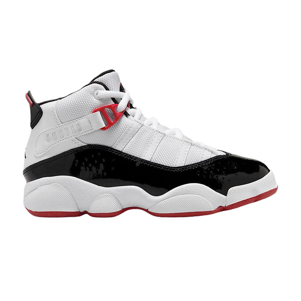 Air Jordan 6 Rings PS 'White/Varsity Red/Black' | Kid's Size 3 - 323432-164