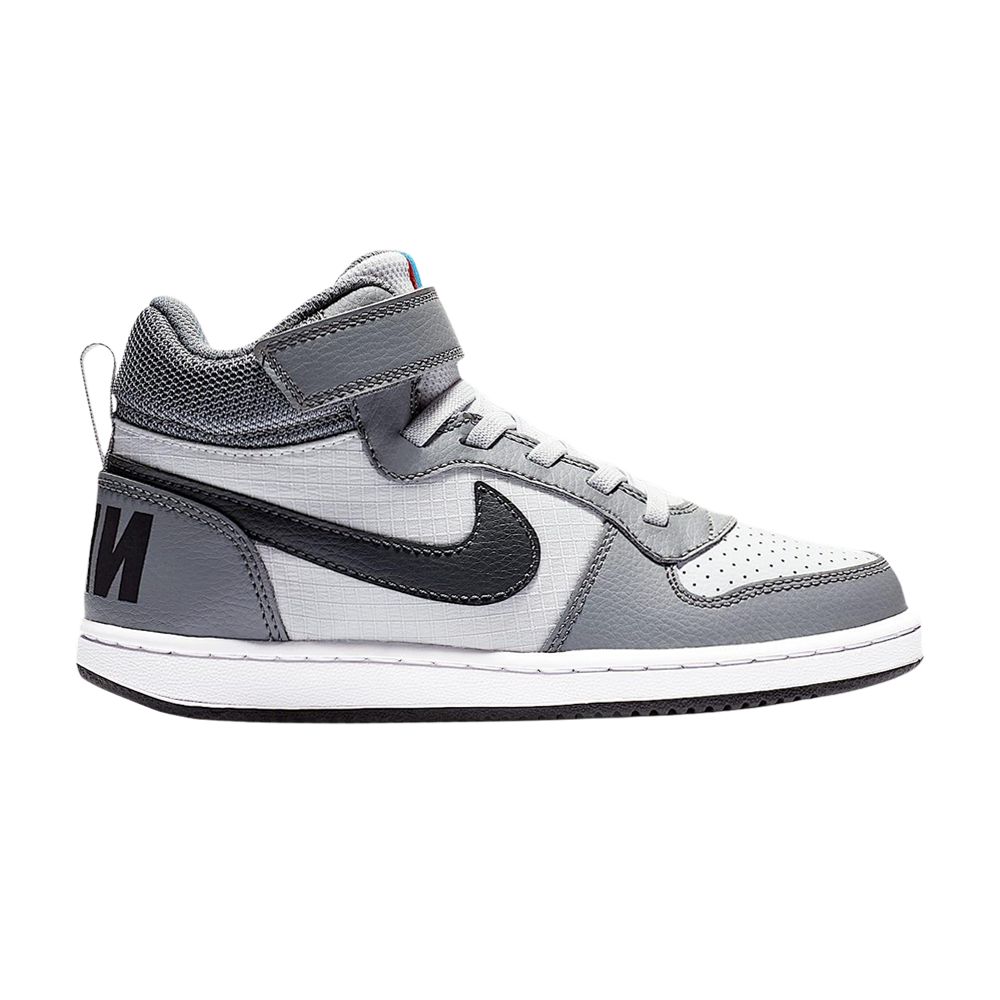 Click to view more detailed imagery on our partner's website Pre-owned Nike Court Borough Mid Ps 'cool Grey/pure Platinum/photo Blue/anthracite' | Kid's Size 3 In Gray