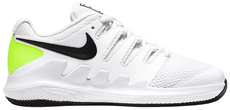 NikeCourt Jr Vapor X GS Tennis WhiteVoltBlack