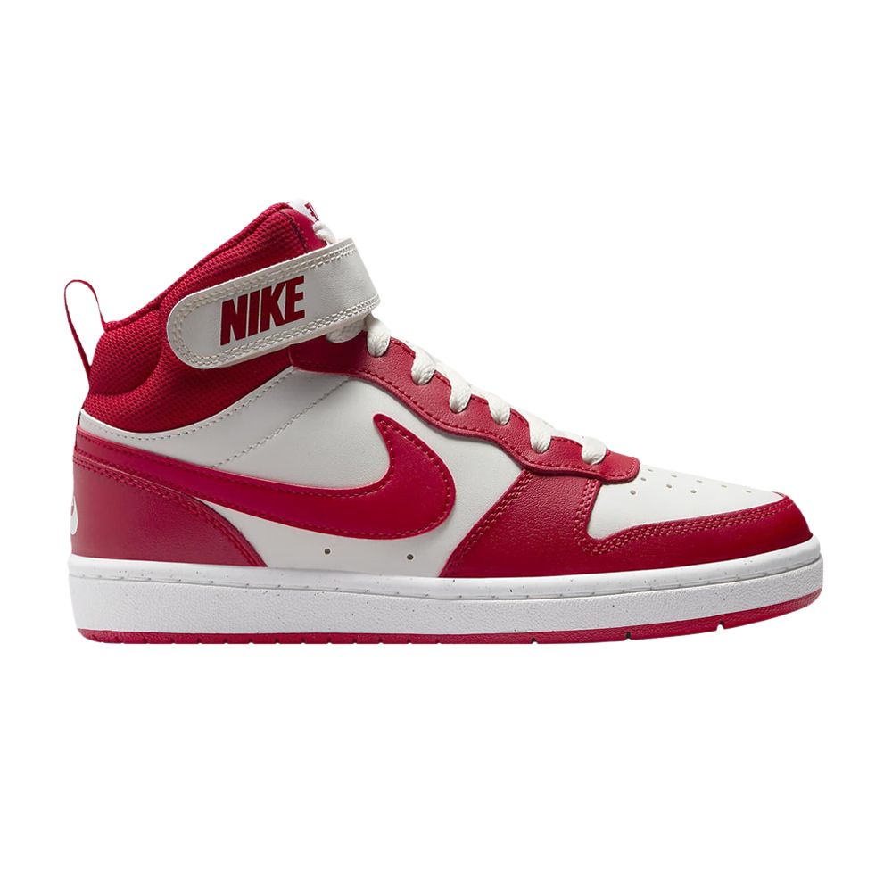 Pre-owned Nike Court Borough Mid 2 Gs 'sail/white/gym Red' | Kid's Size 4