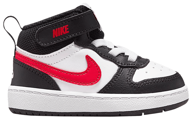 Nike Court Borough Mid 2 TD WhiteWhiteBlackUniversity Red