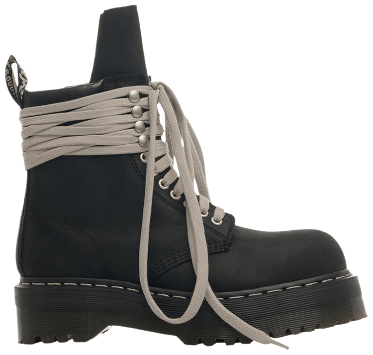 Dr Martens x Rick Owens Wmns DRKSHDW 1460 Quad Sole Steel Toe Boot Black