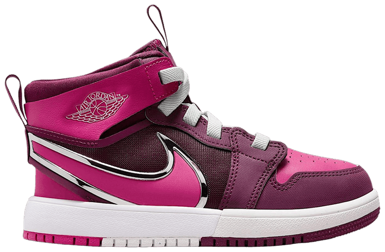 Air Jordan 1 Mid RM EasyOn PS BordeauxWhiteVolt TintActive Pink