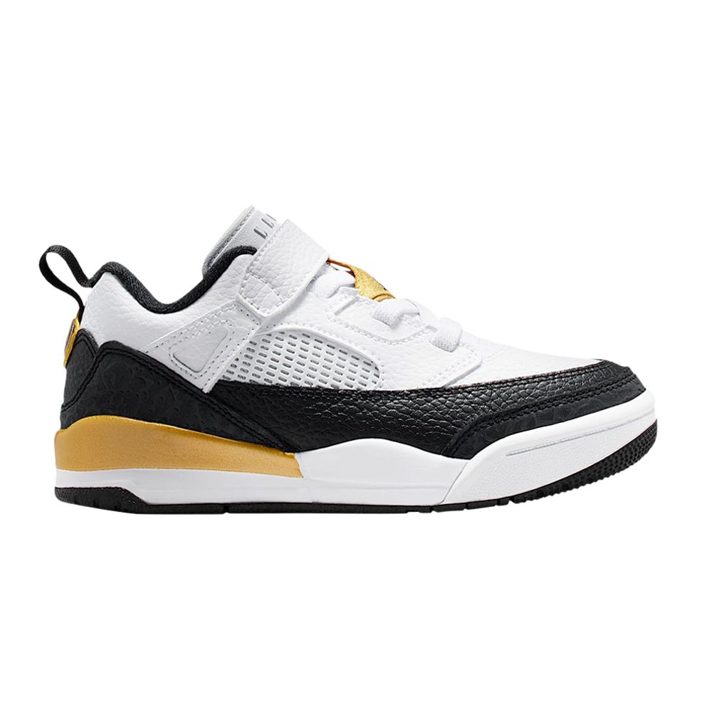 Pre-owned Air Jordan Spizike Low Ps 'white/metallic Gold/black' | Kid's Size 13
