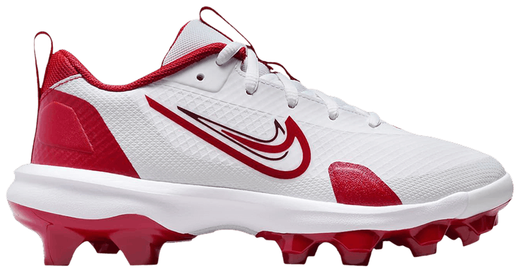 Nike Force Trout 9 Pro MCS GS WhitePure PlatinumTeam RedUniversity Red