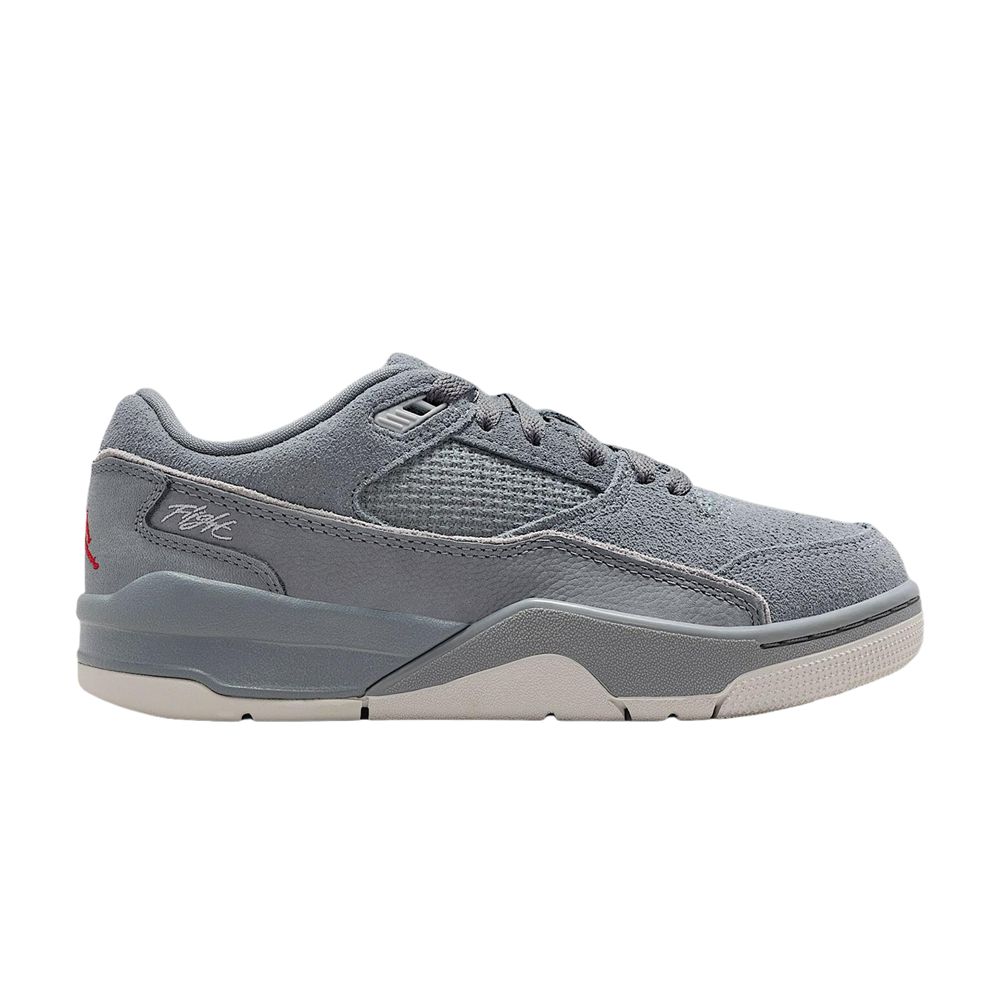 Air Jordan Flight Court GS 'Cool Grey/Wolf Grey/Neutral Grey/Varsity Red' | Kid's Size 3.5 - HF3333-007