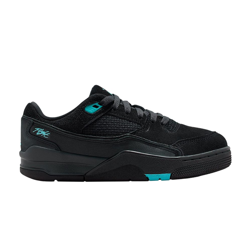 Pre-owned Air Jordan Flight Court Gs 'black/anthracite/gamma Blue' | Kid's Size 4