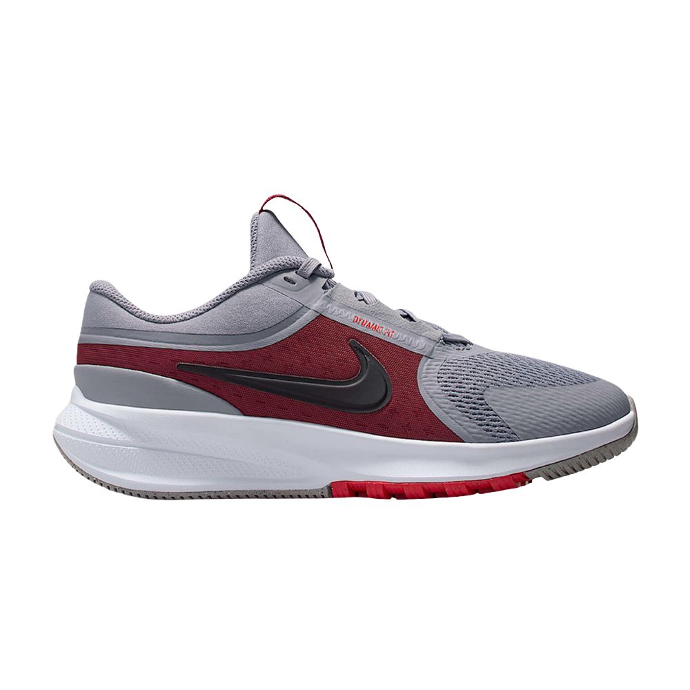 Nike Star Runner 5 GS 'Summit White/Team Red/University Red/Black' | Grey | Kid's Size 6.5 - HF7004-100