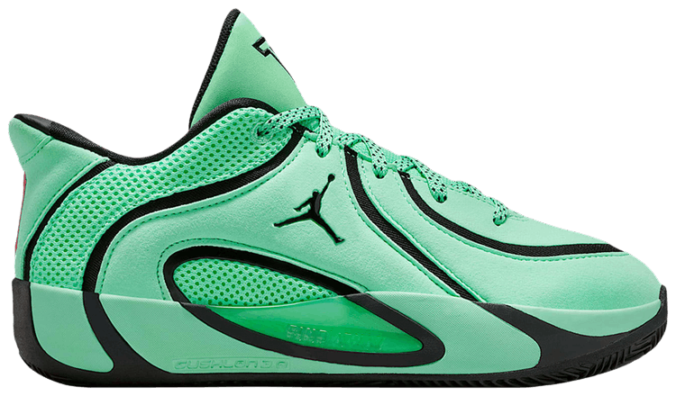 Air Jordan Tatum 4 GS Green GlowBright CrimsonBlack
