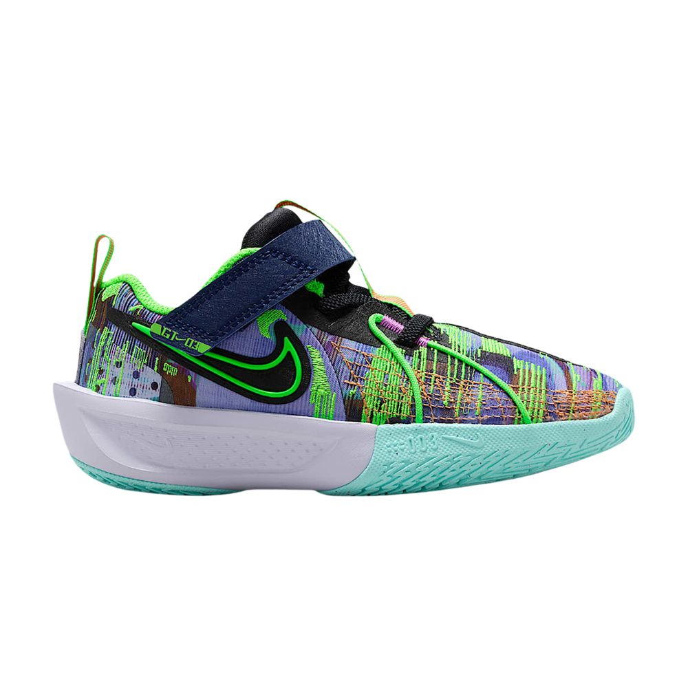Nike G.T. Cut 3 PS 'Blue Void/Hyper Violet/Bleached Turquoise/Green Strike' | Black | Kid's Size 11.5 - HV2244-400