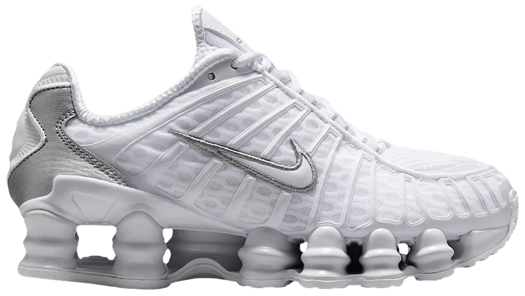 Nike Shox TL GS White Metallic Silver Max Orange