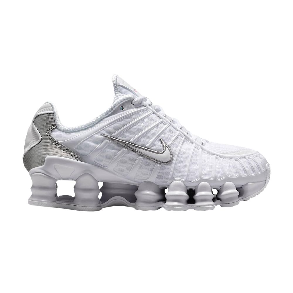 Pre-owned Nike Shox Tl Gs 'white/metallic Silver/max Orange/white' | Grey | Kid's Size 6 In Gray
