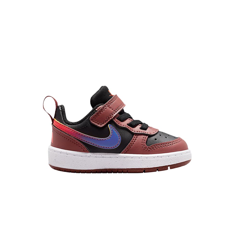Nike Court Borough Low Recraft TD 'Black/Red Sepia/Team Orange/Deep Night' | Infant Size 8 - IO6964-002