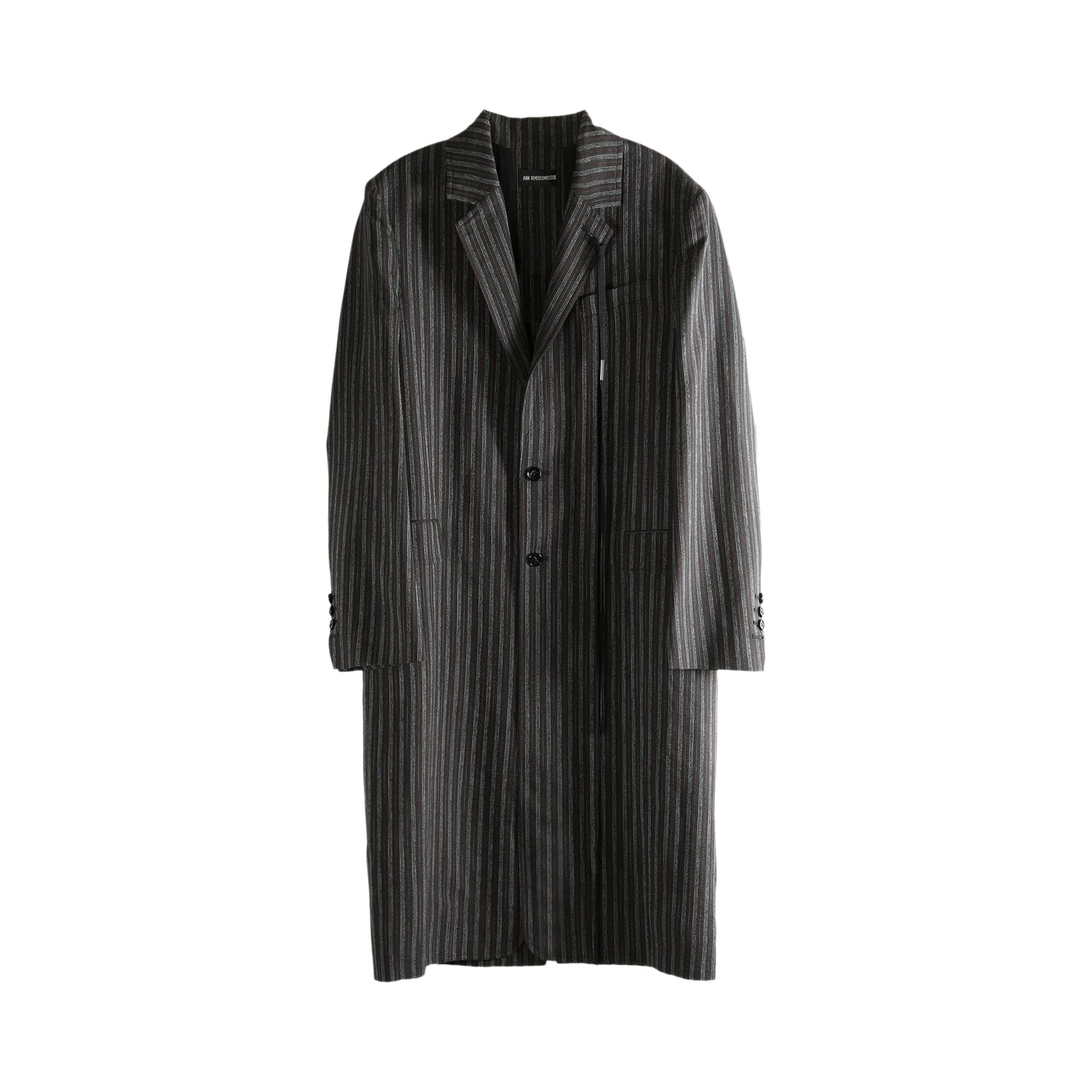 Pre-owned Ann Demeulemeester Baaf Straight Tailored Coat 'black/white/red' | Multi-color | Men's Size 50