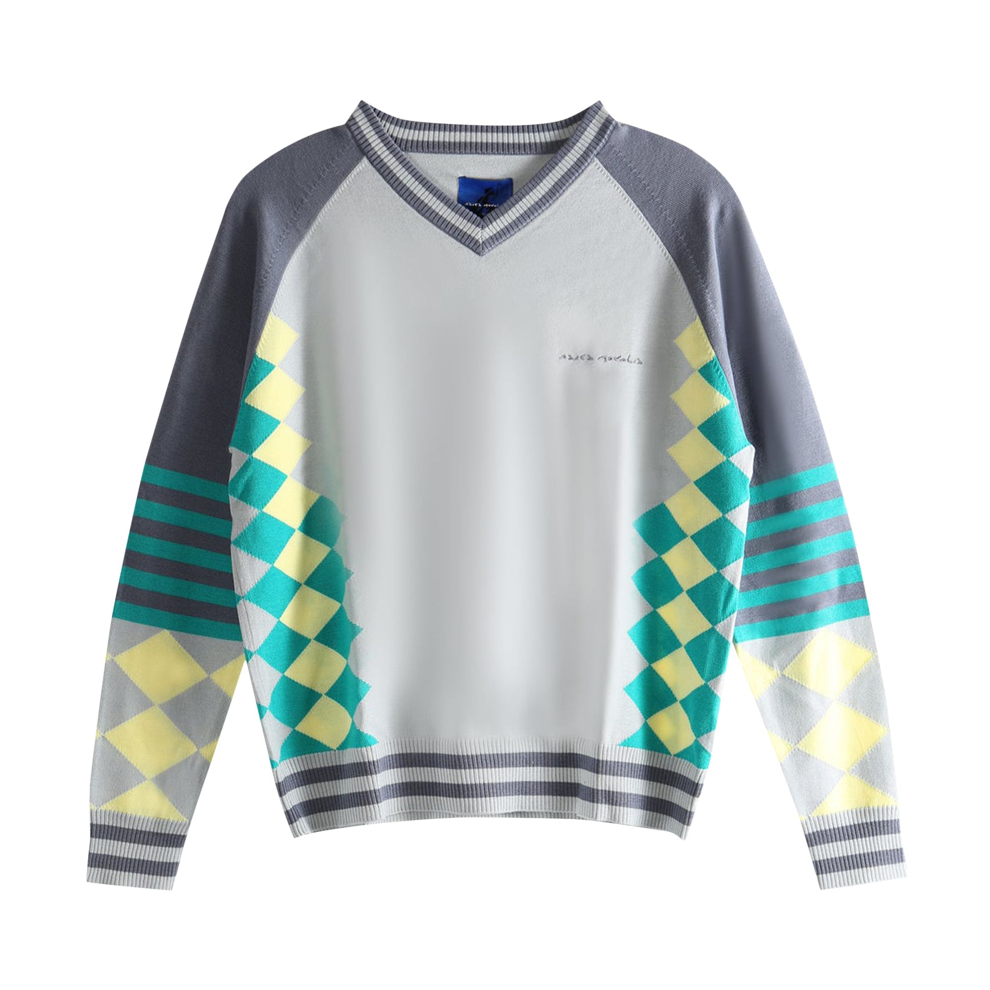 Pre-owned Asics X Kiko Kostadinov Novalis Laricoid Knit Jumper 'blue Haze/lemon' | Men's Size M