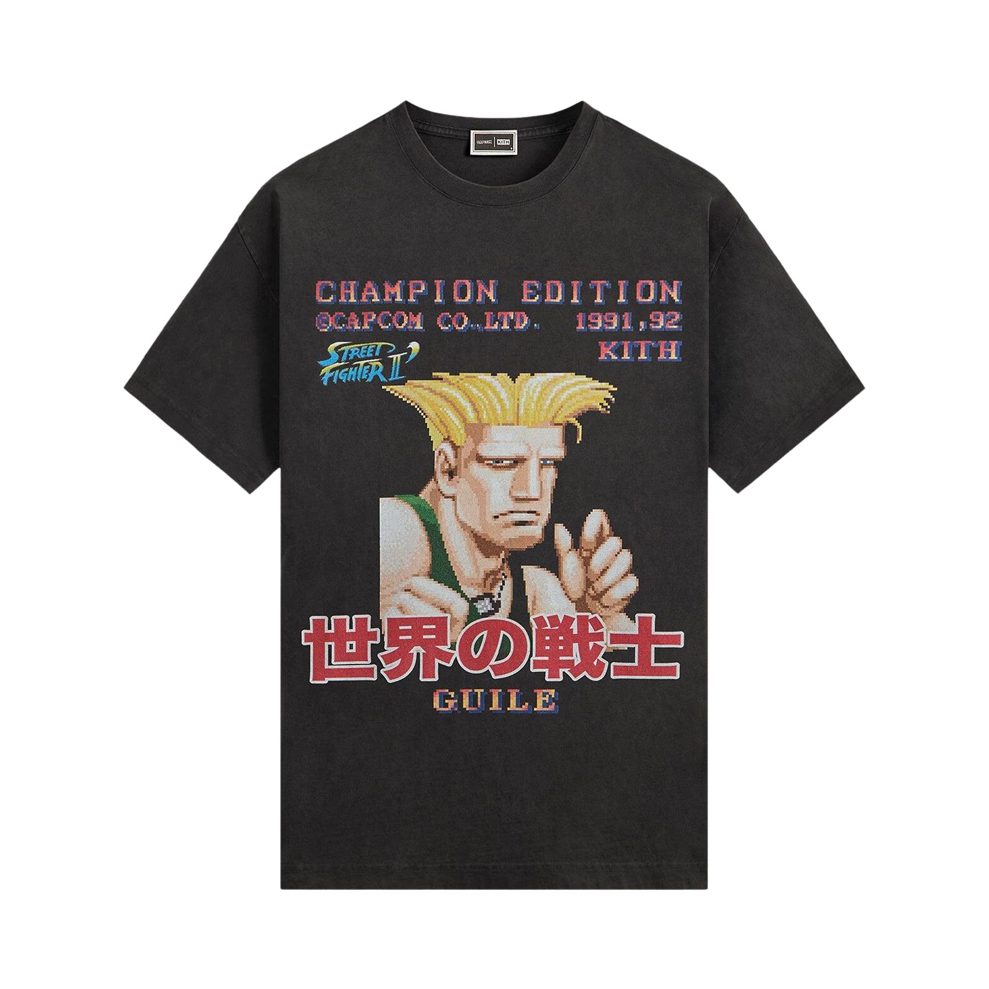 Pre-owned Kith X Capcom Guile Champion Edition Vintage Tee 'black' | Men's Size M