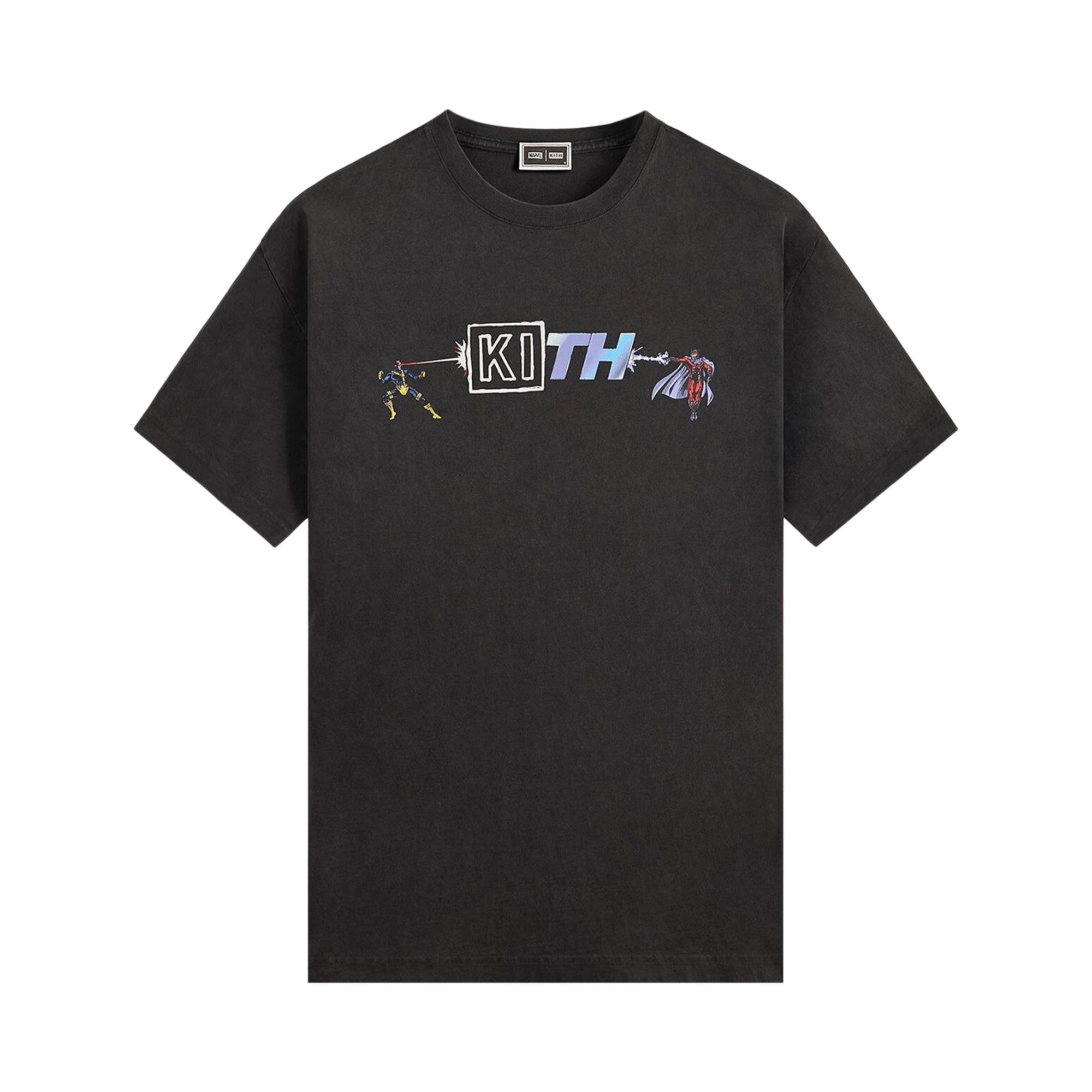 Pre-owned Kith X Marvel Cyclops Vs. Magneto Vintage Tee 'black' | Men's Size Xxl