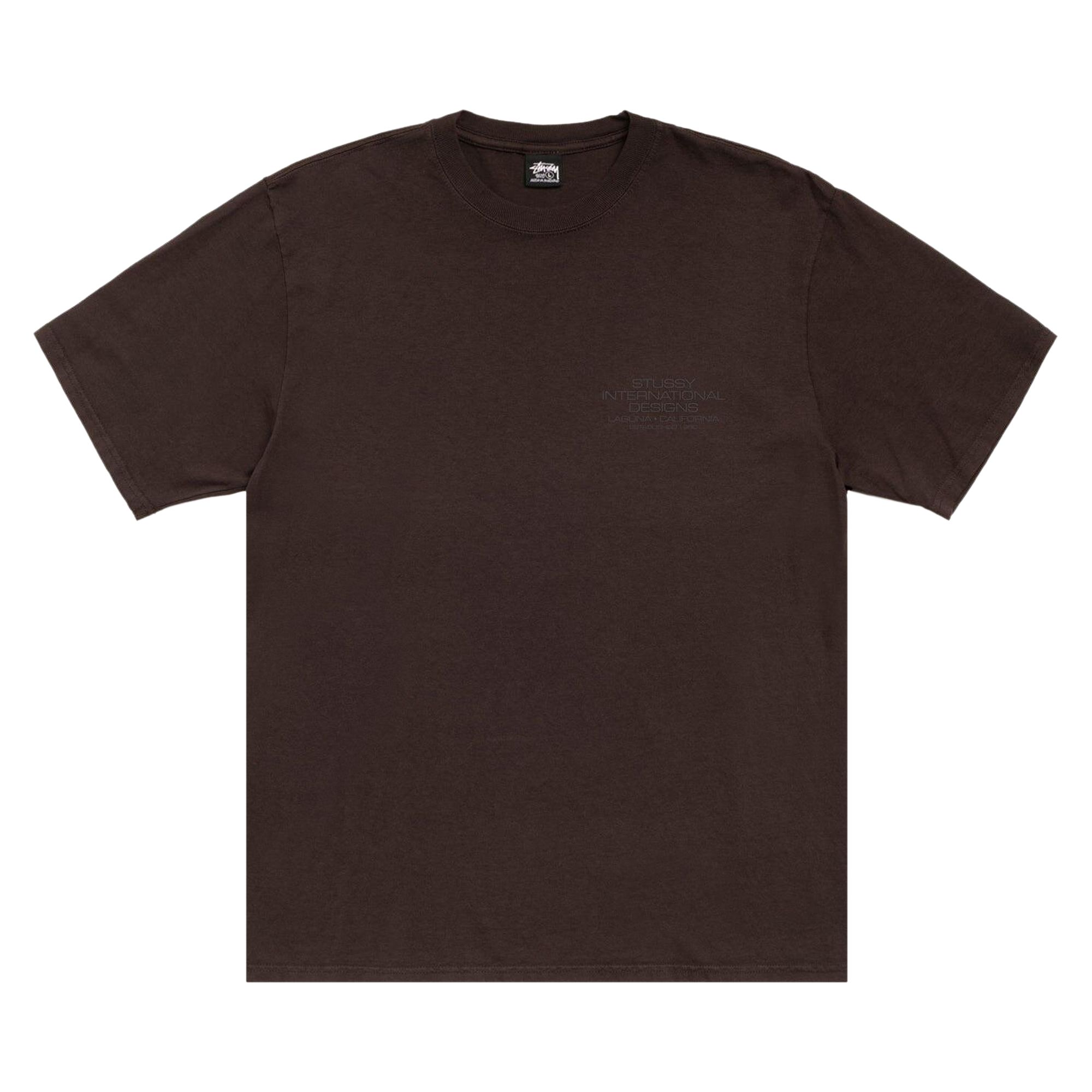 Pre-owned Stussy International Design Tee Pigment Dyed 'brown' | Men's Size Xl