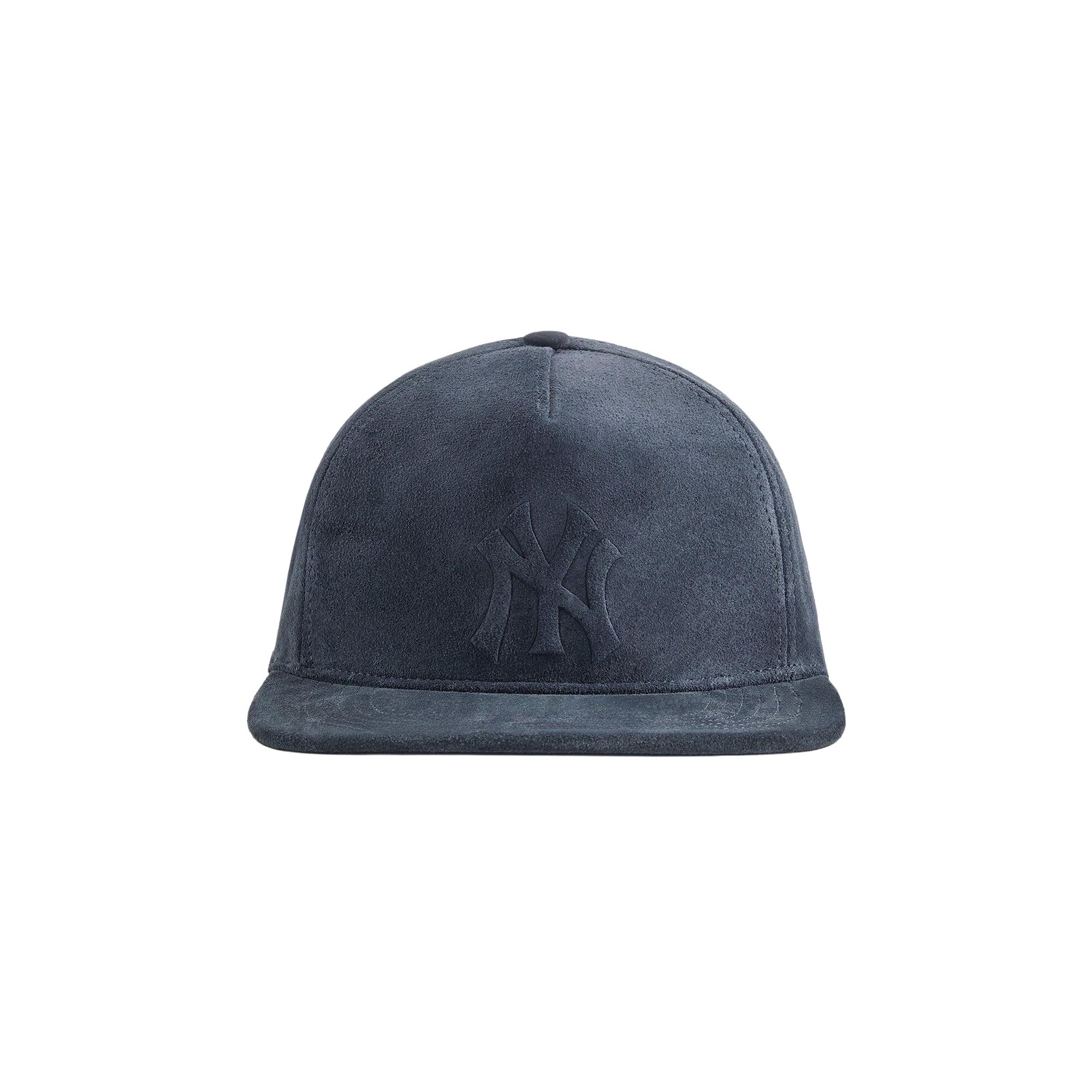 Pre-owned Kith Ronnie Fieg For ‘47 Suede Hitch Pinch Crown Strapback 'nocturnal' | Black | Men's Size Onesize