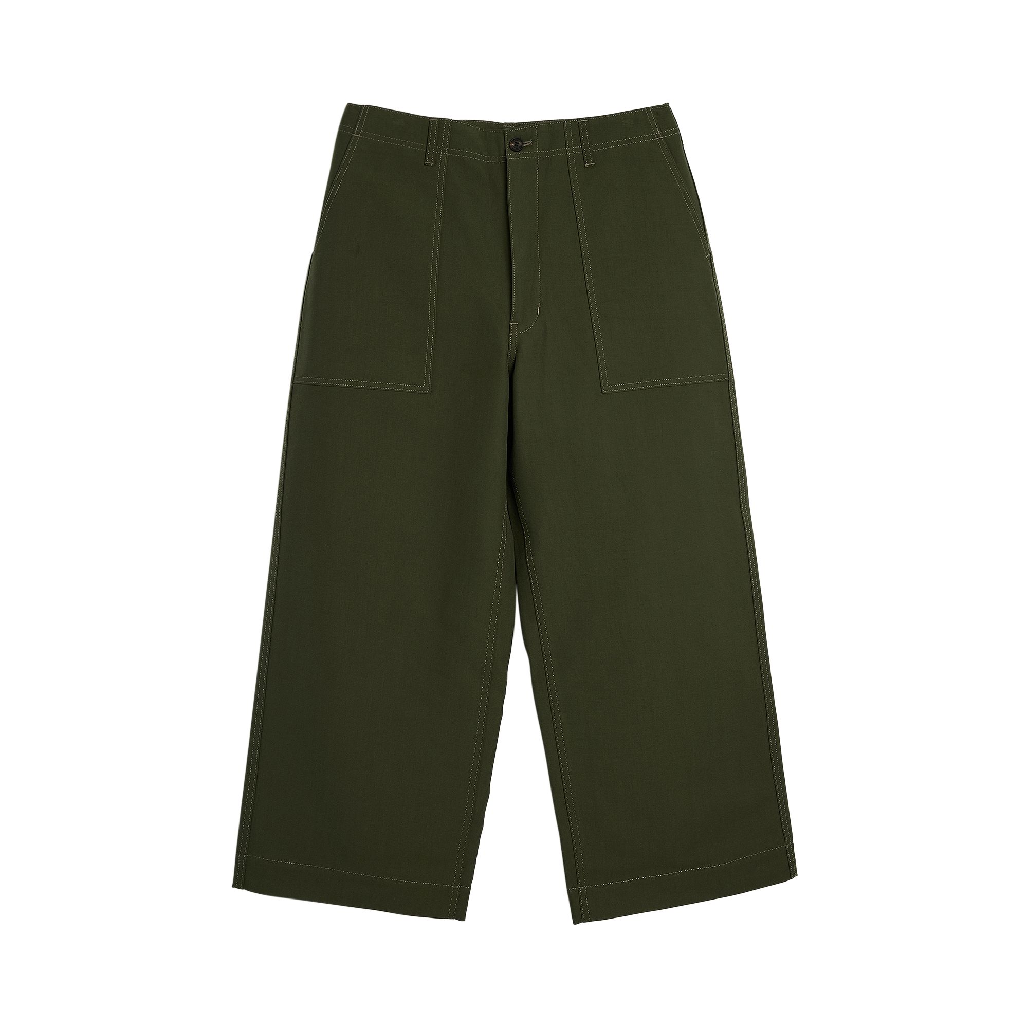 Pre-owned Comme Des Garçons Homme Deux Comme Des Garçons Homme Cotton Double Weave Deep Pocket Trouser 'khaki' | Tan | Men's Size S In Brown