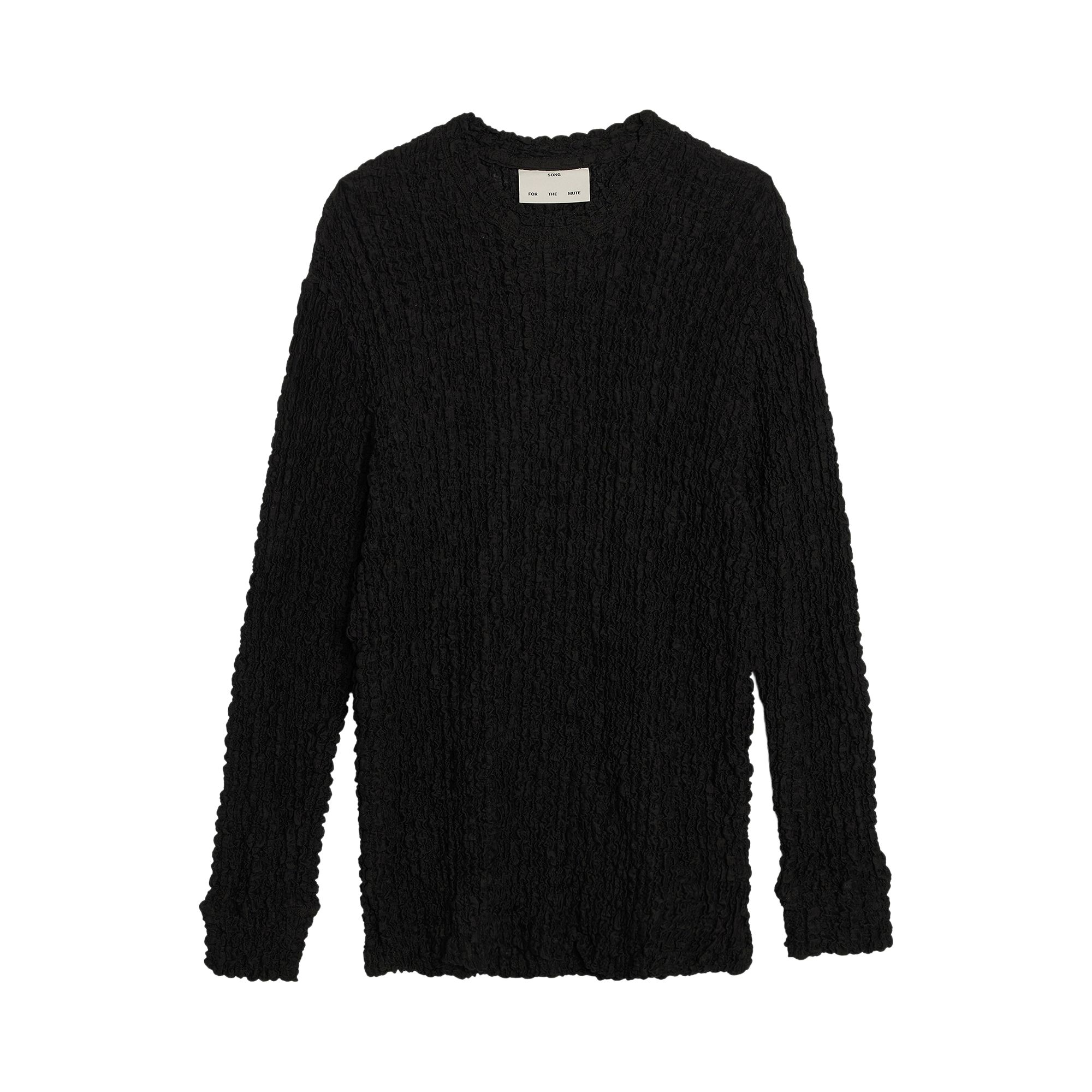 Pre-owned Song For The Mute Long-sleeve Tee 'black' | Men's Size 50