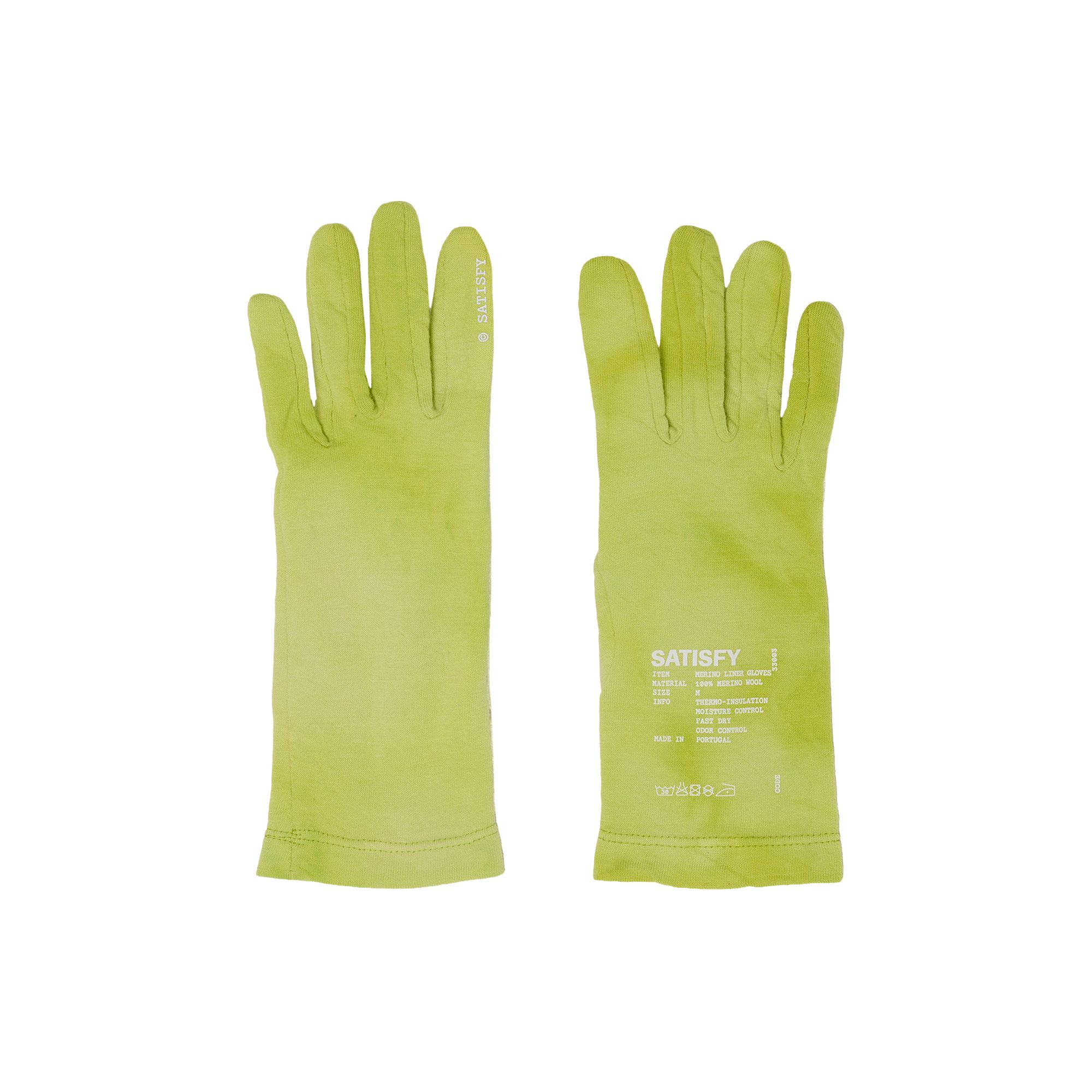 Pre-owned Satisfy Cloudmerino Liner Gloves 'grenoble Green' | Men's Size M