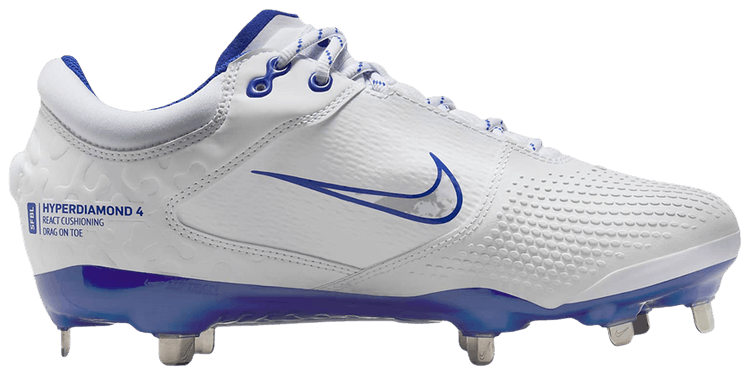 Nike Wmns Hyperdiamond 4 Elite  WhitePure PlatinumHyper Royal