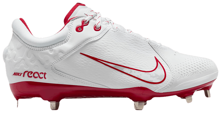 Nike Wmns Hyperdiamond 4 Elite WhitePure PlatinumUniversity Red