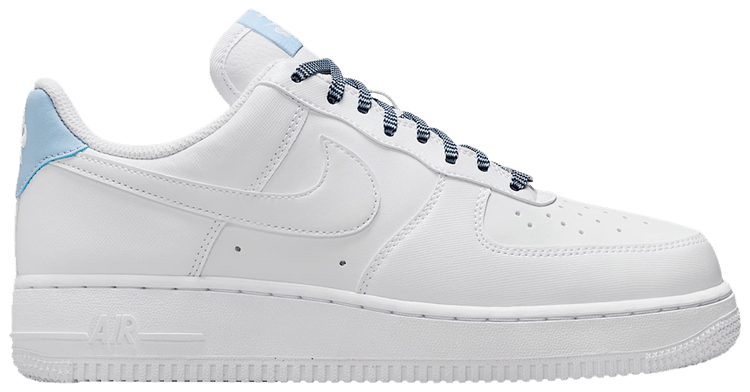 Nike Wmns Air Force 1 07 WhiteLight Armory BlueWhiteWhite