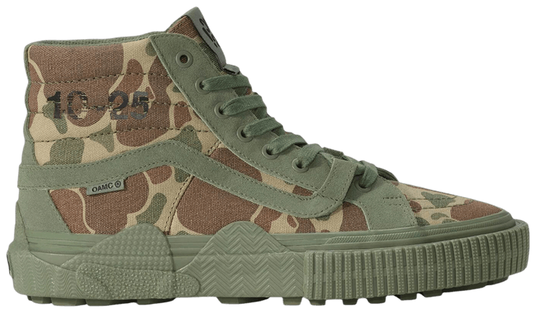 OAMC x WTAPS x Vans Sk8 Hi Duck Camo