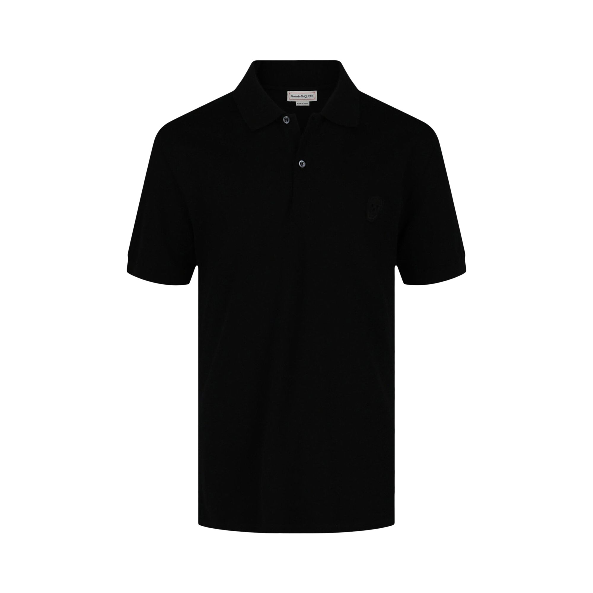 Pre-owned Alexander Mcqueen Skull Polo Shirt 'black' | Men's Size M