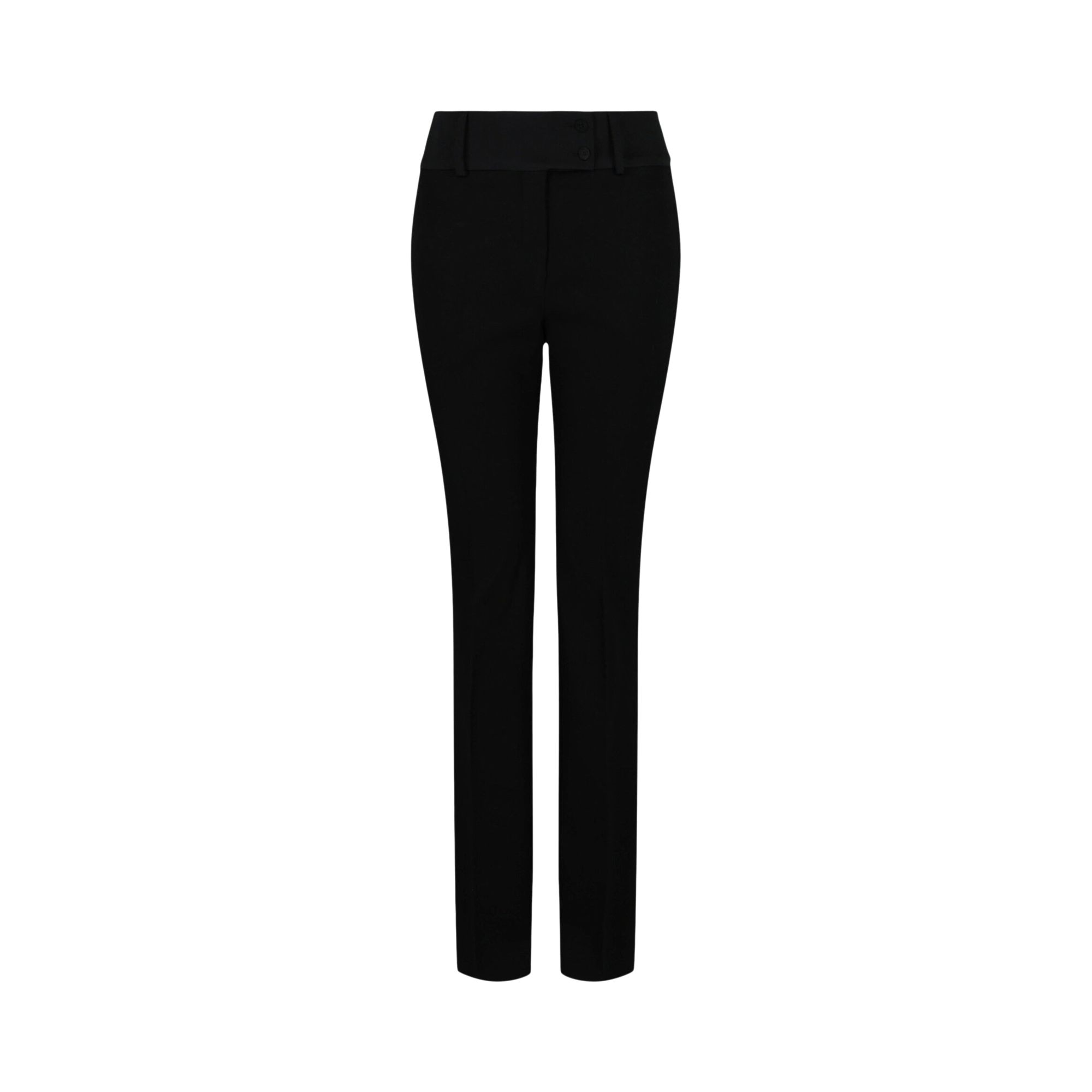 Pre-owned Ferragamo Silk-lined Trousers 'black' | Women's Size 44