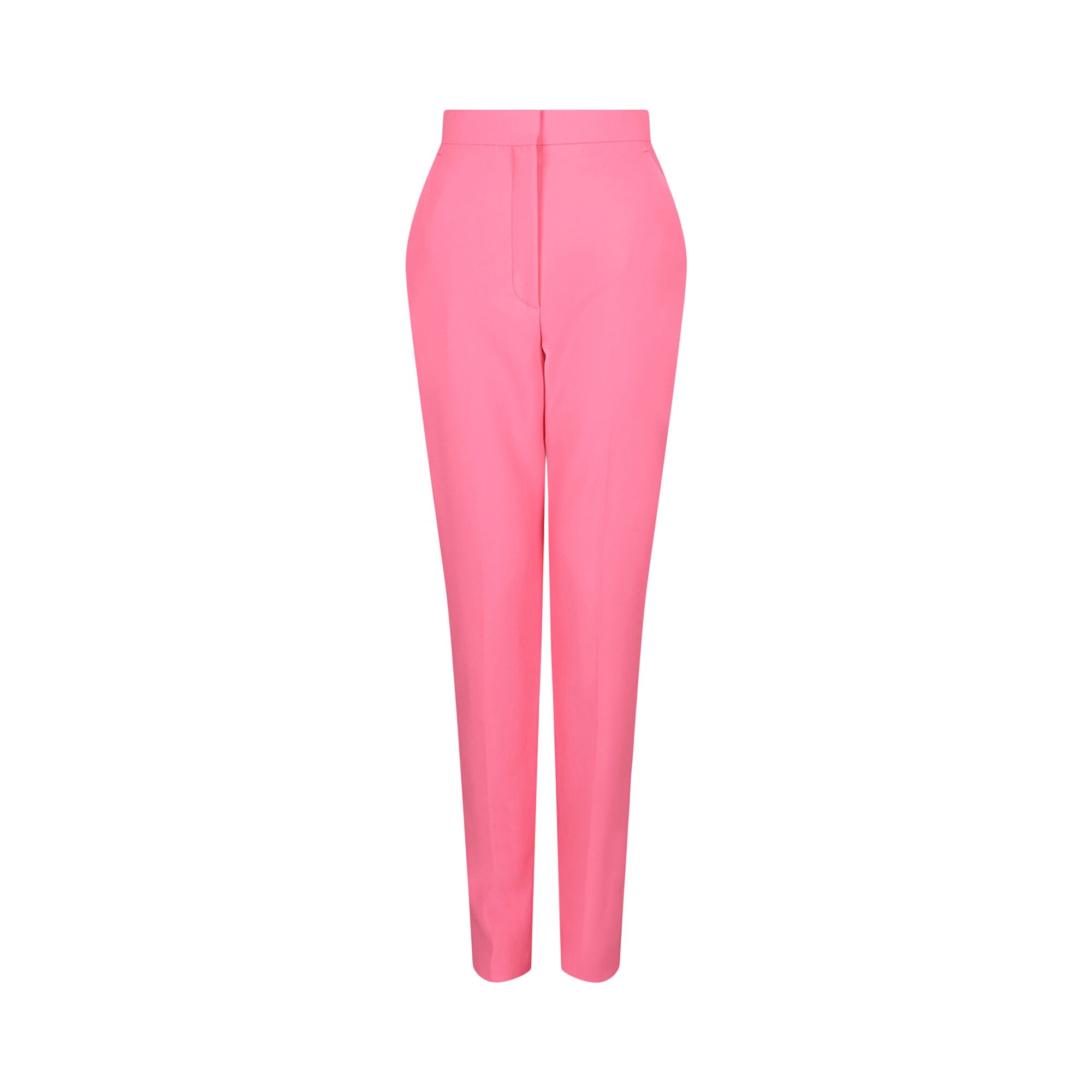Pre-owned Alexander Mcqueen High-waisted Cigarette Pants 'pink' | Women's Size 40