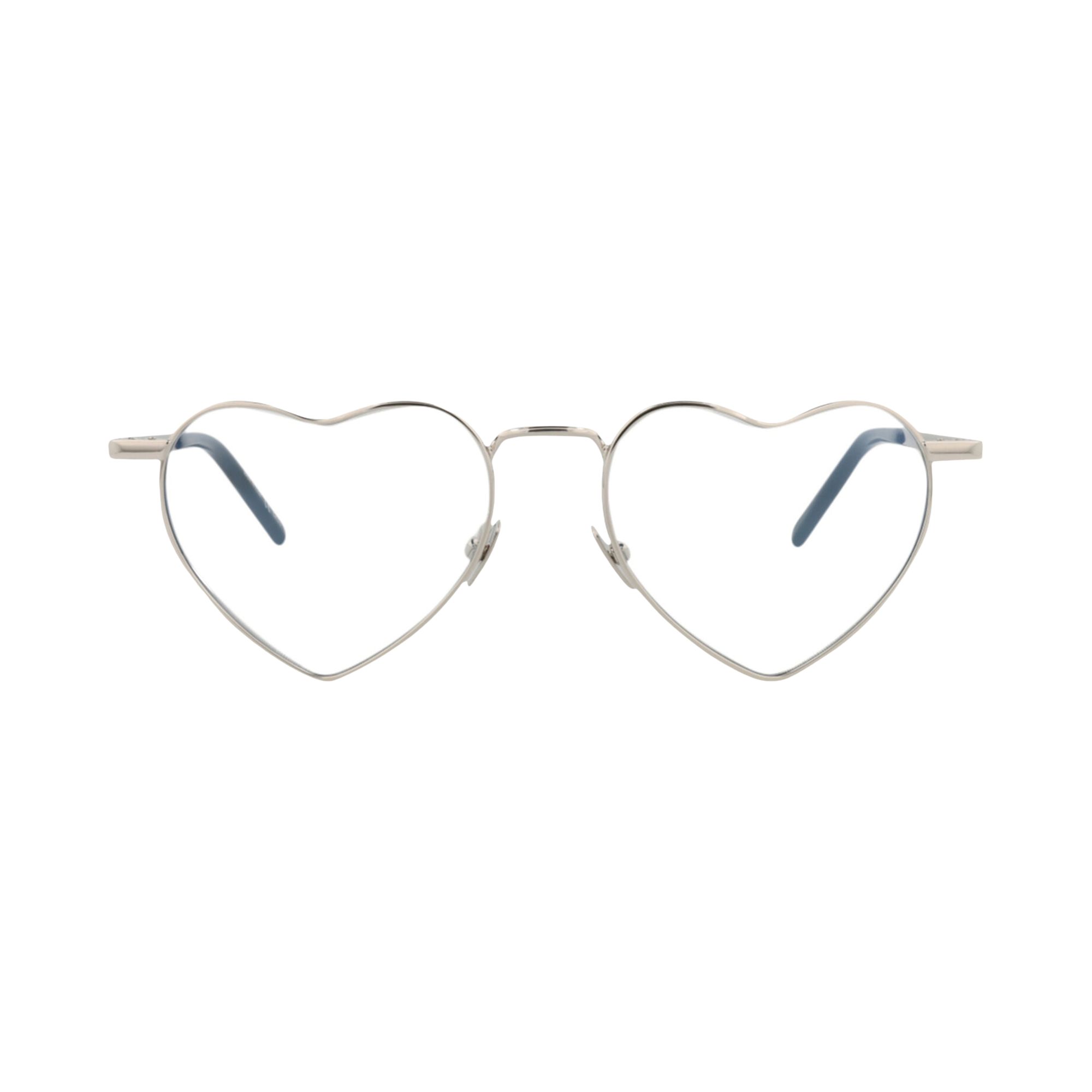 Pre-owned Saint Laurent Cat Eye-frame Metal Sunglasses 'silver Transparent' | Men's Size Onesize
