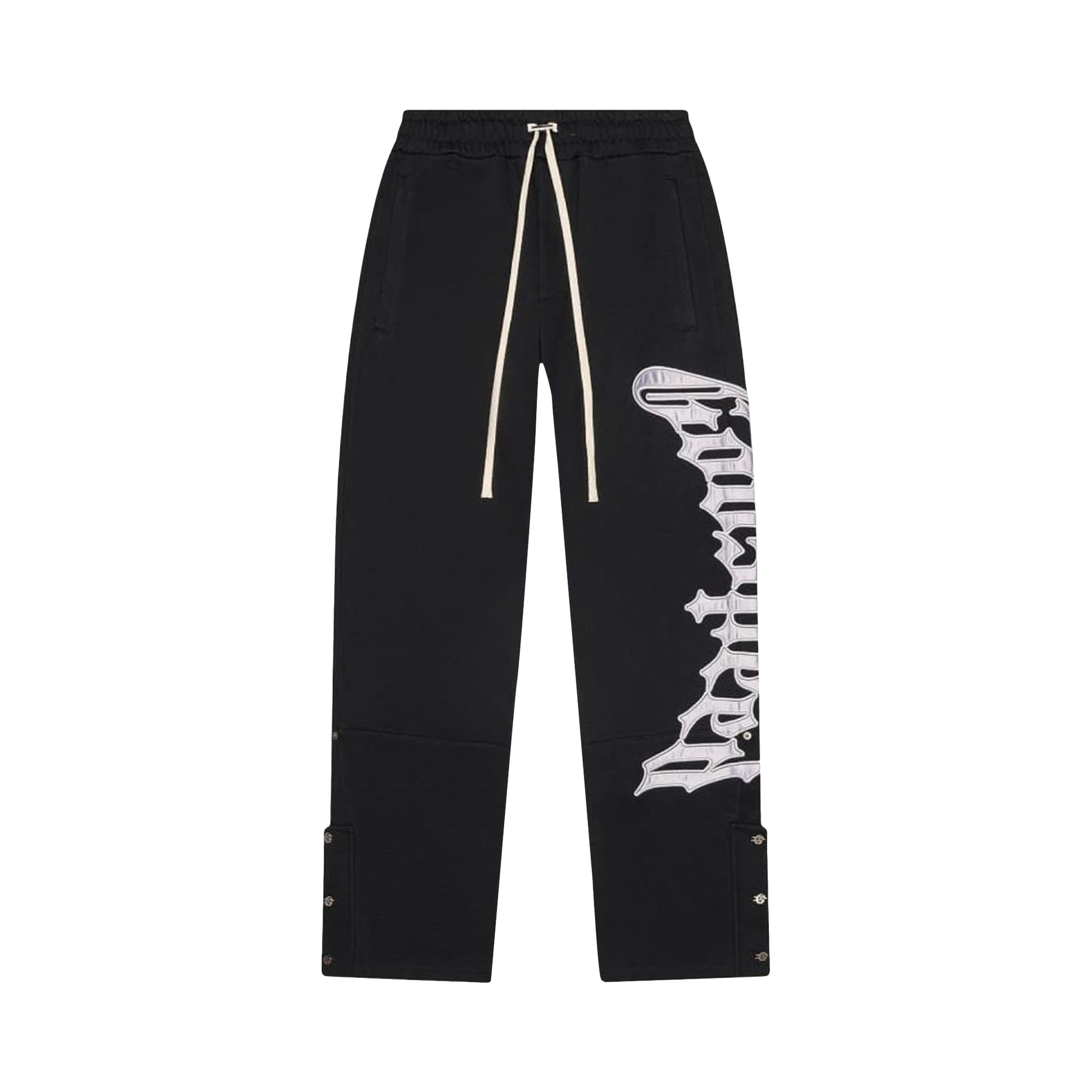 Pre-owned Godspeed Og Logo Sweatpant V2 'black Silver Satin' | Men's Size L
