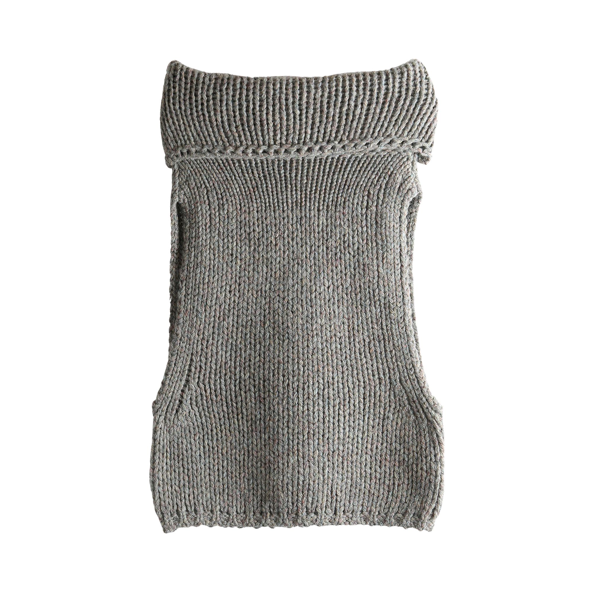 Pre-owned Amomento Hand Knitted Vest 'grey' | Women's Size 0 In Gray