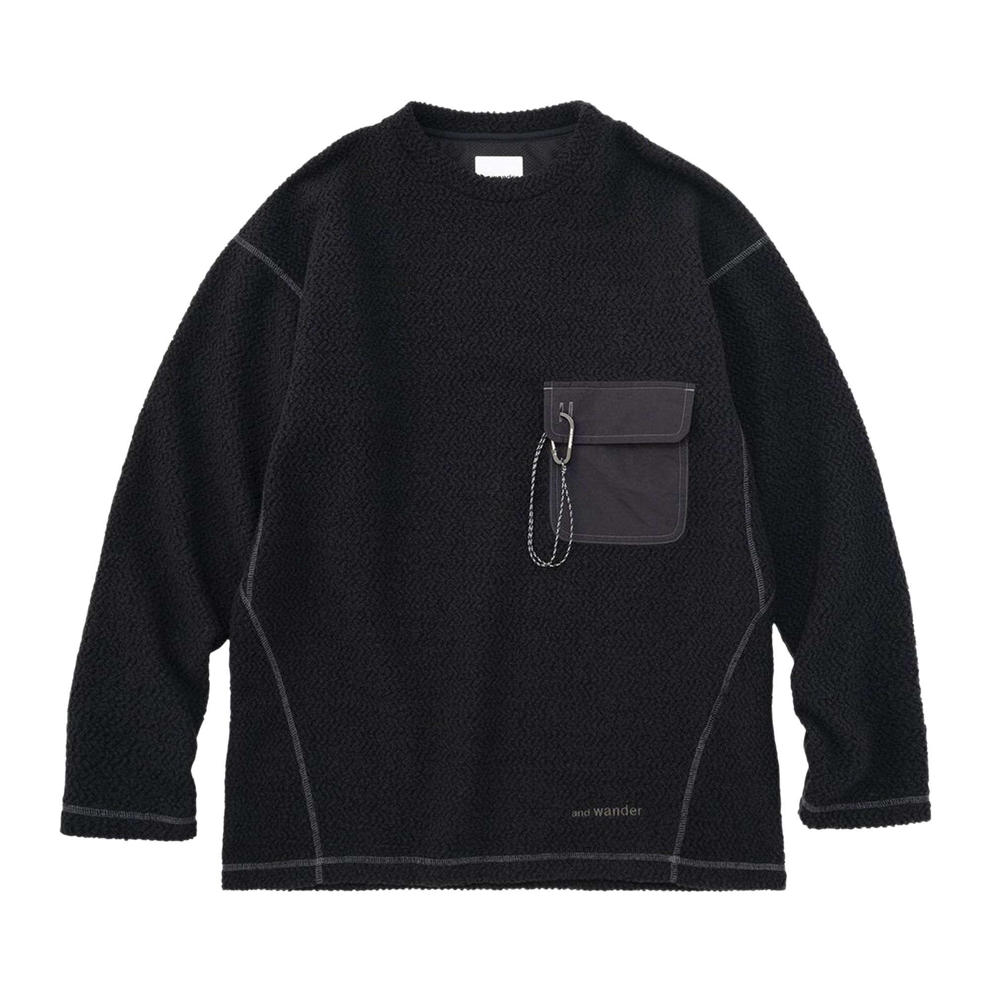 Pre-owned And Wander Wool Crew Neck 'charcoal' | Grey | Men's Size L In Gray