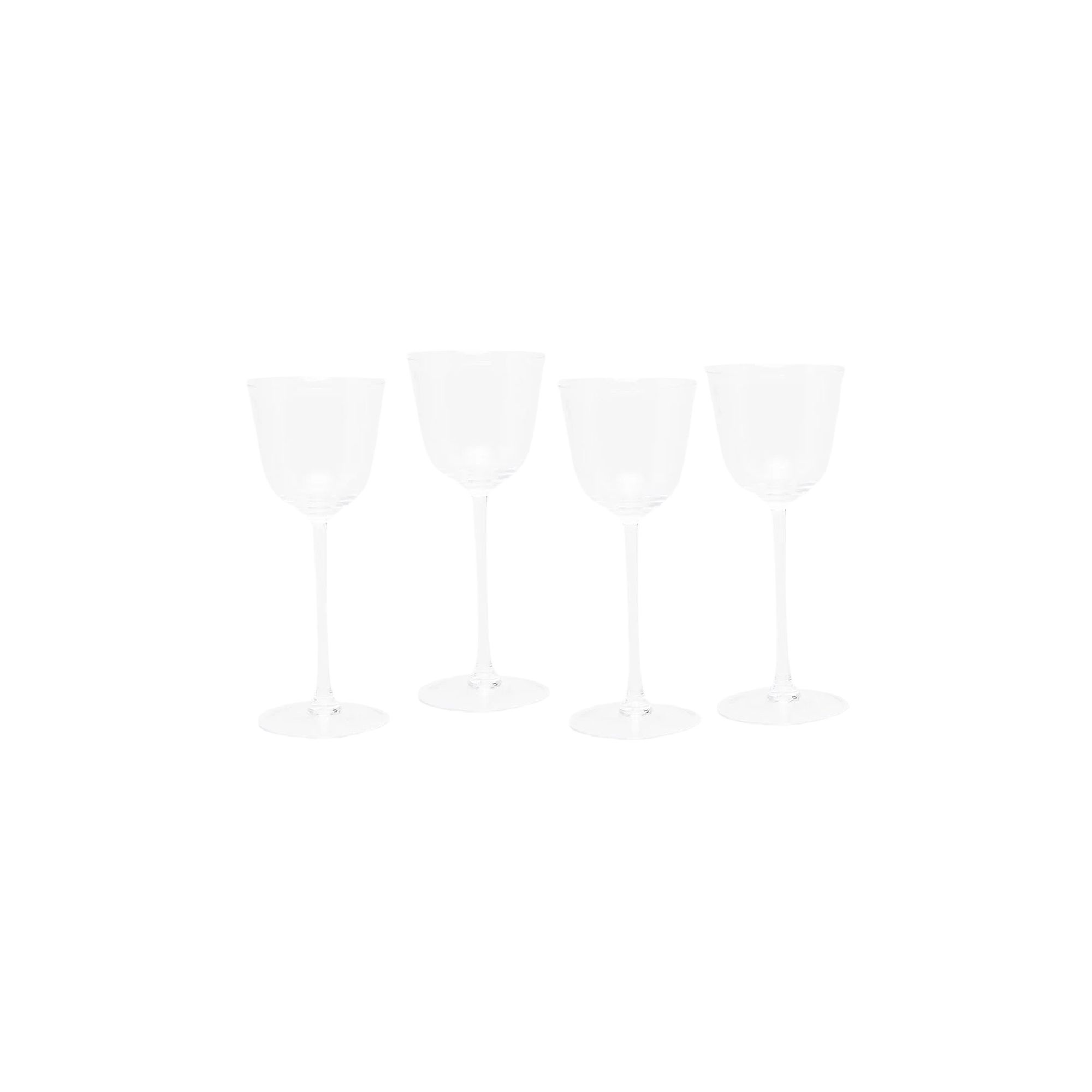 Pre-owned Ann Demeulemeester X Serax Red Wine Glass Set 'transparent Grace' | Tan | Men's Size Onesize In Brown