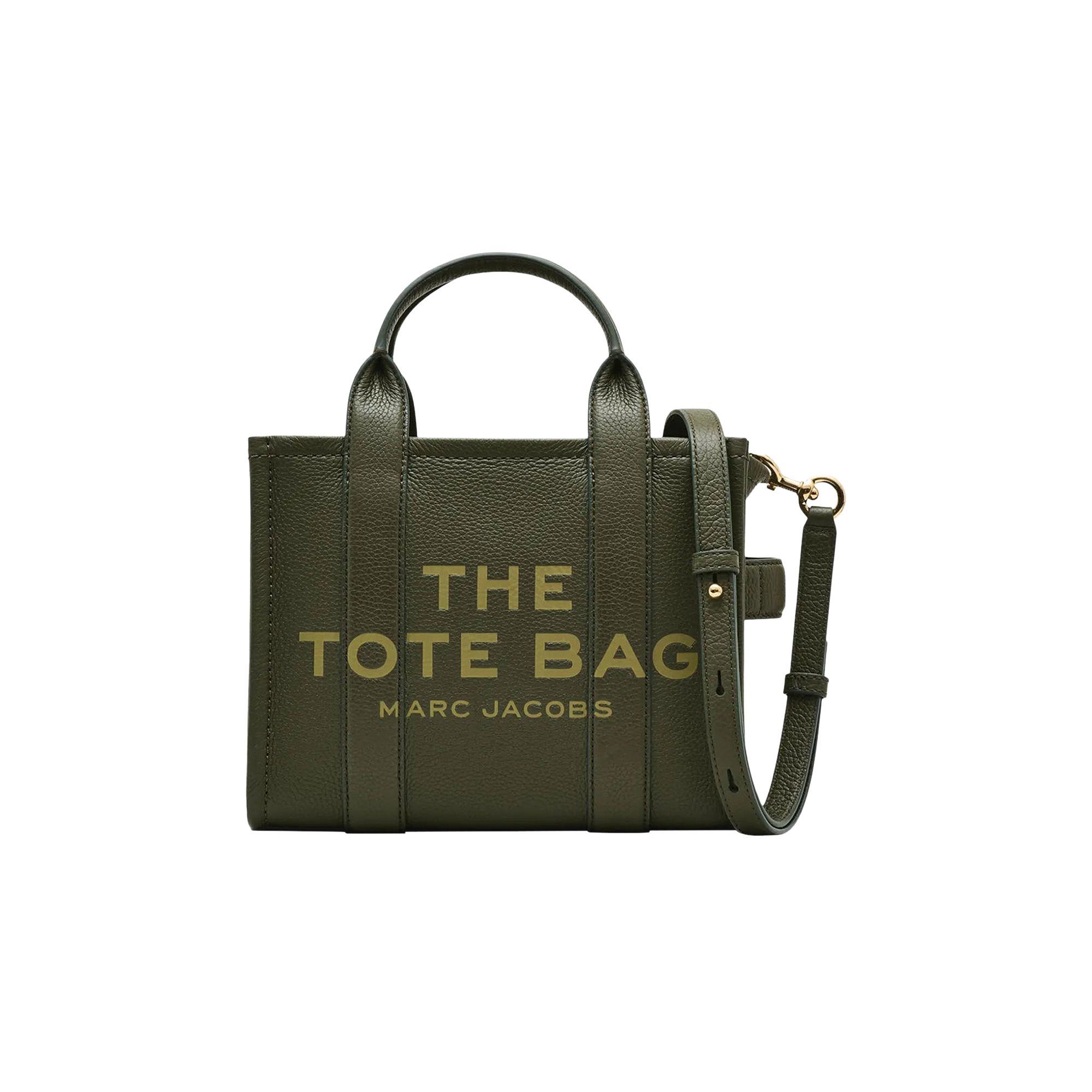 Pre-owned Marc Jacobs The Small Tote Leather Bag 'forest' | Green | Women's Size Onesize