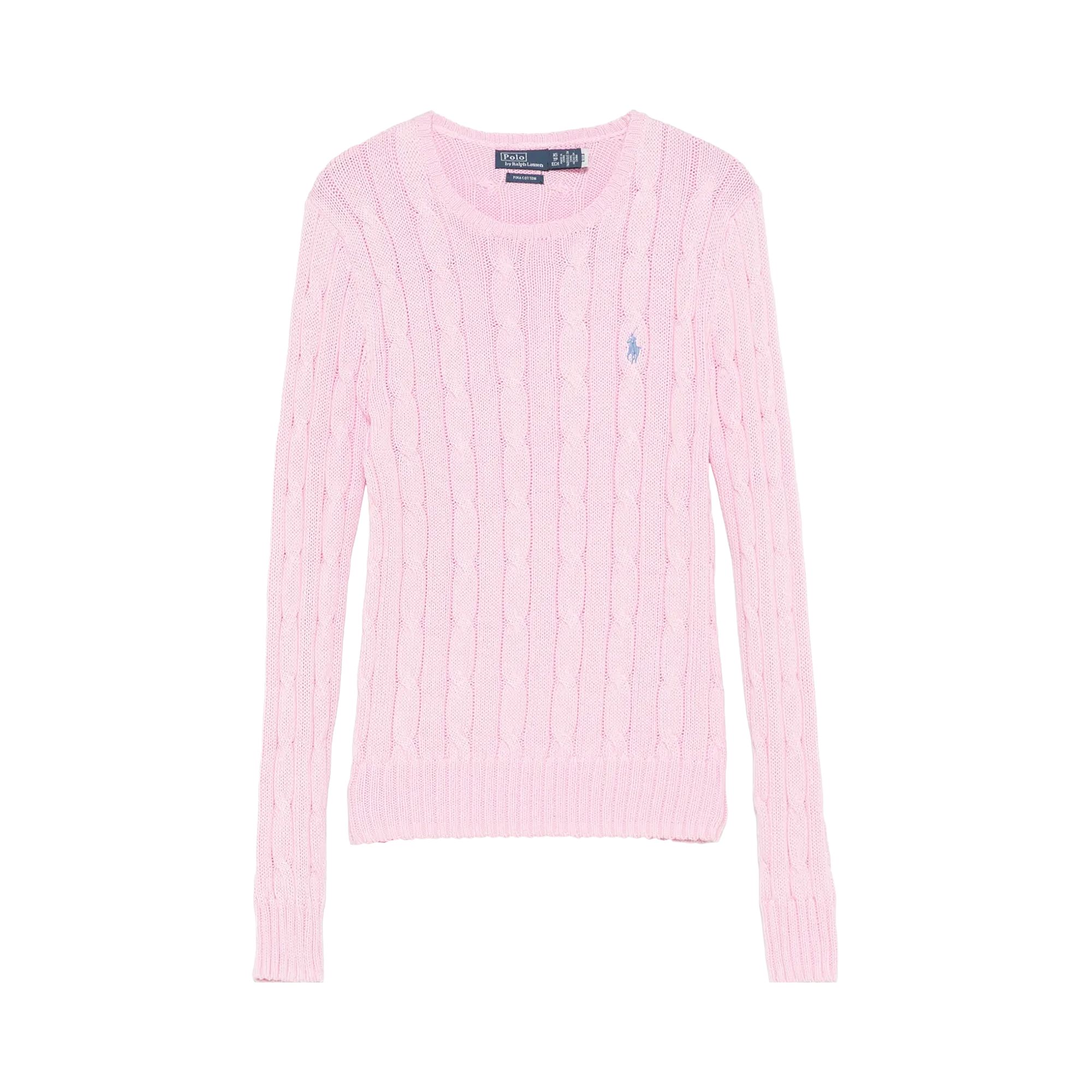 Pre-owned Polo Ralph Lauren Pima Cotton Julianna Long-sleeve Pullover 'pink' | Women's Size M