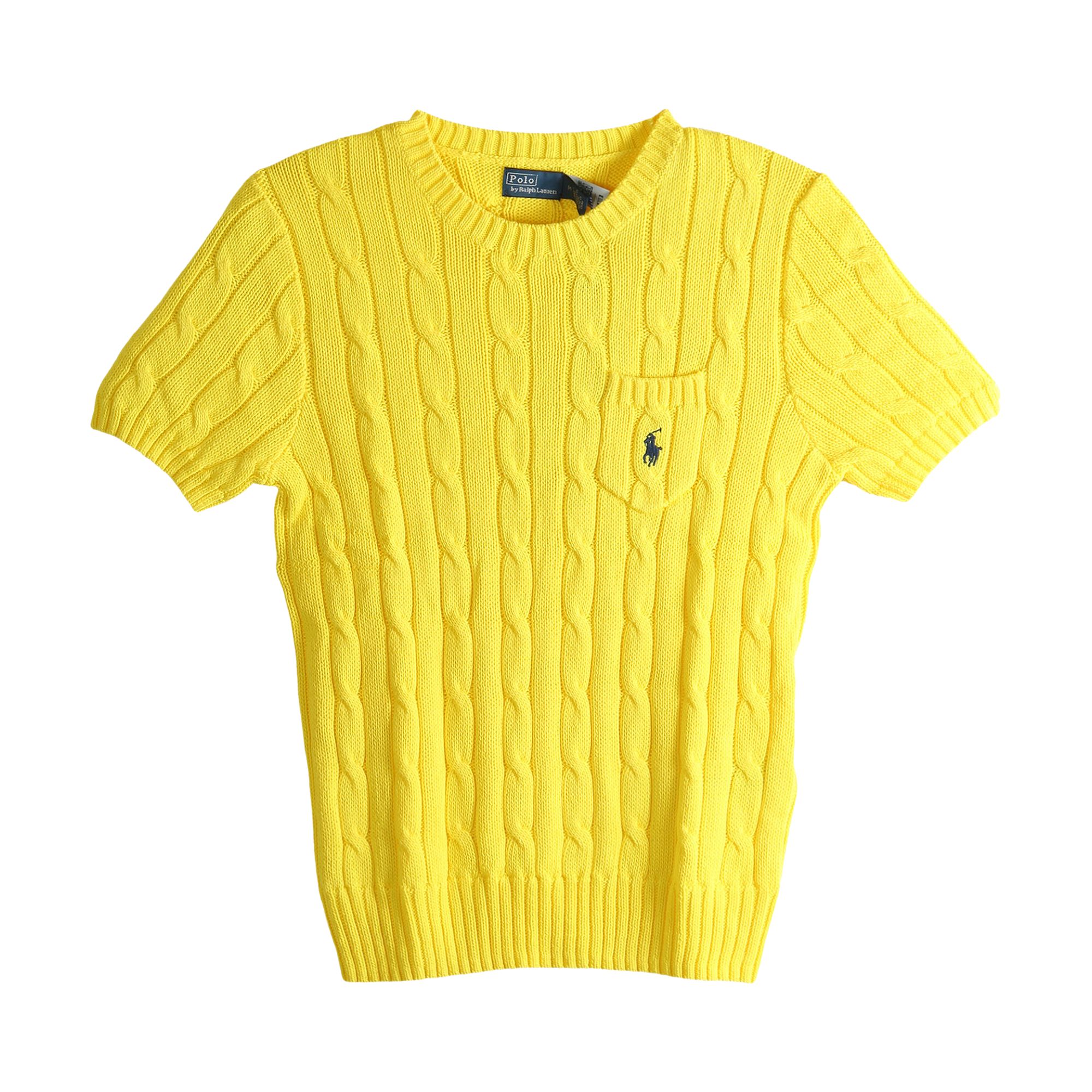 Pre-owned Polo Ralph Lauren Pima Cotton Sweater Pullover 'yellow' | Women's Size S