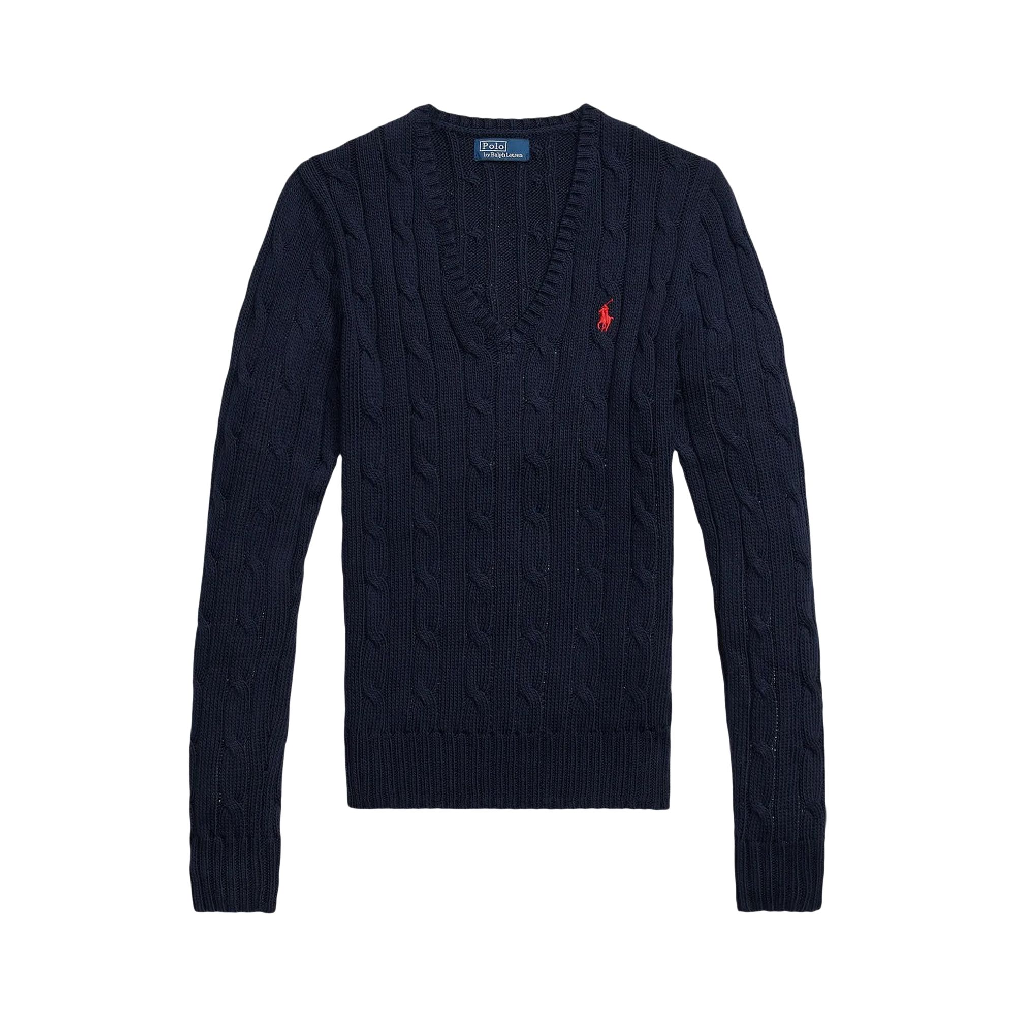 Pre-owned Polo Ralph Lauren Long-sleeve Pullover 'blue' | Women's Size L