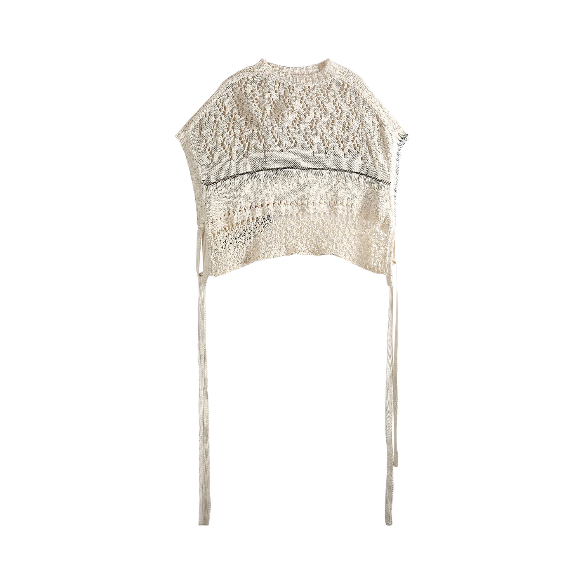 Pre-owned Y's Asymmetric Vest 'off White' | Women's Size 2