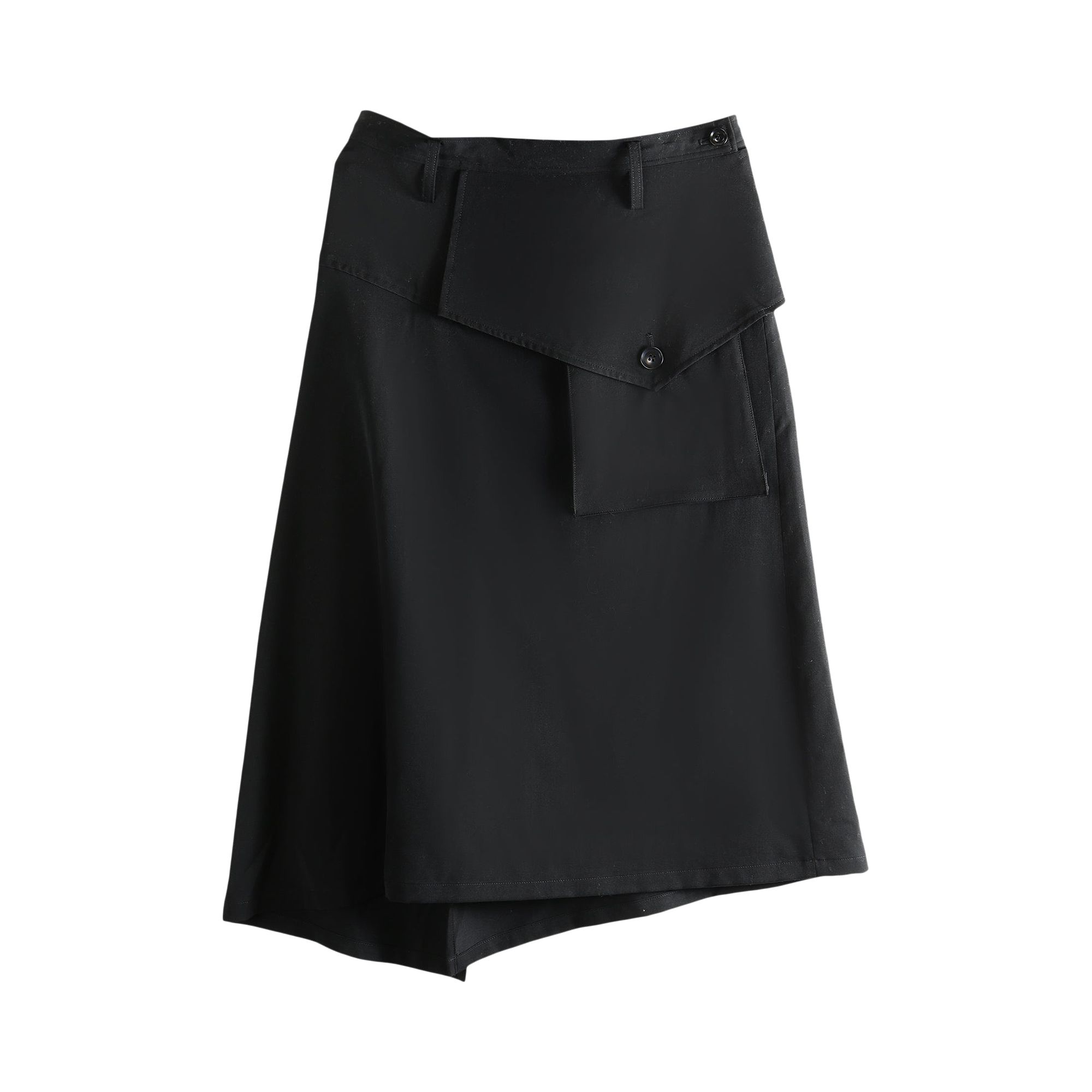 Pre-owned Y's Y Big Flap Skirt 'black' | Women's Size 1