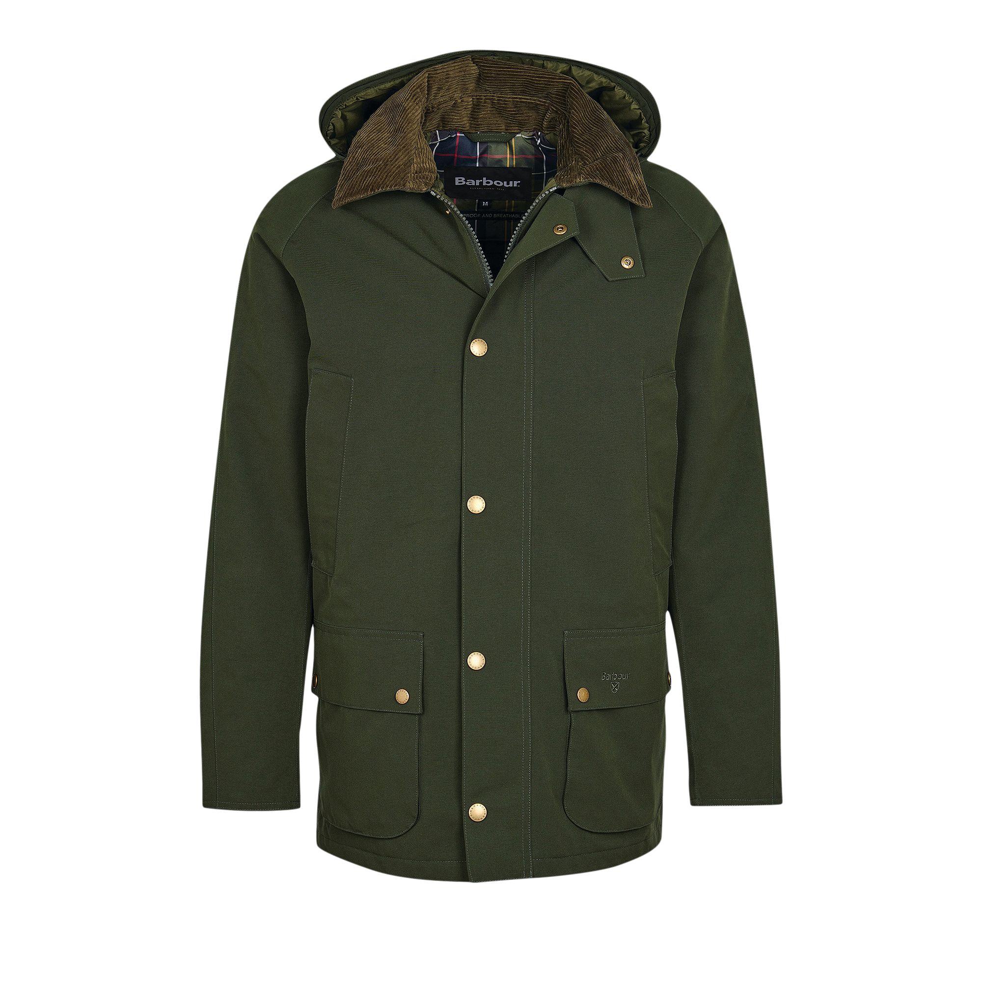 Pre-owned Barbour Winter Ashby Waterproof Jacket 'sage' | Green | Men's Size L