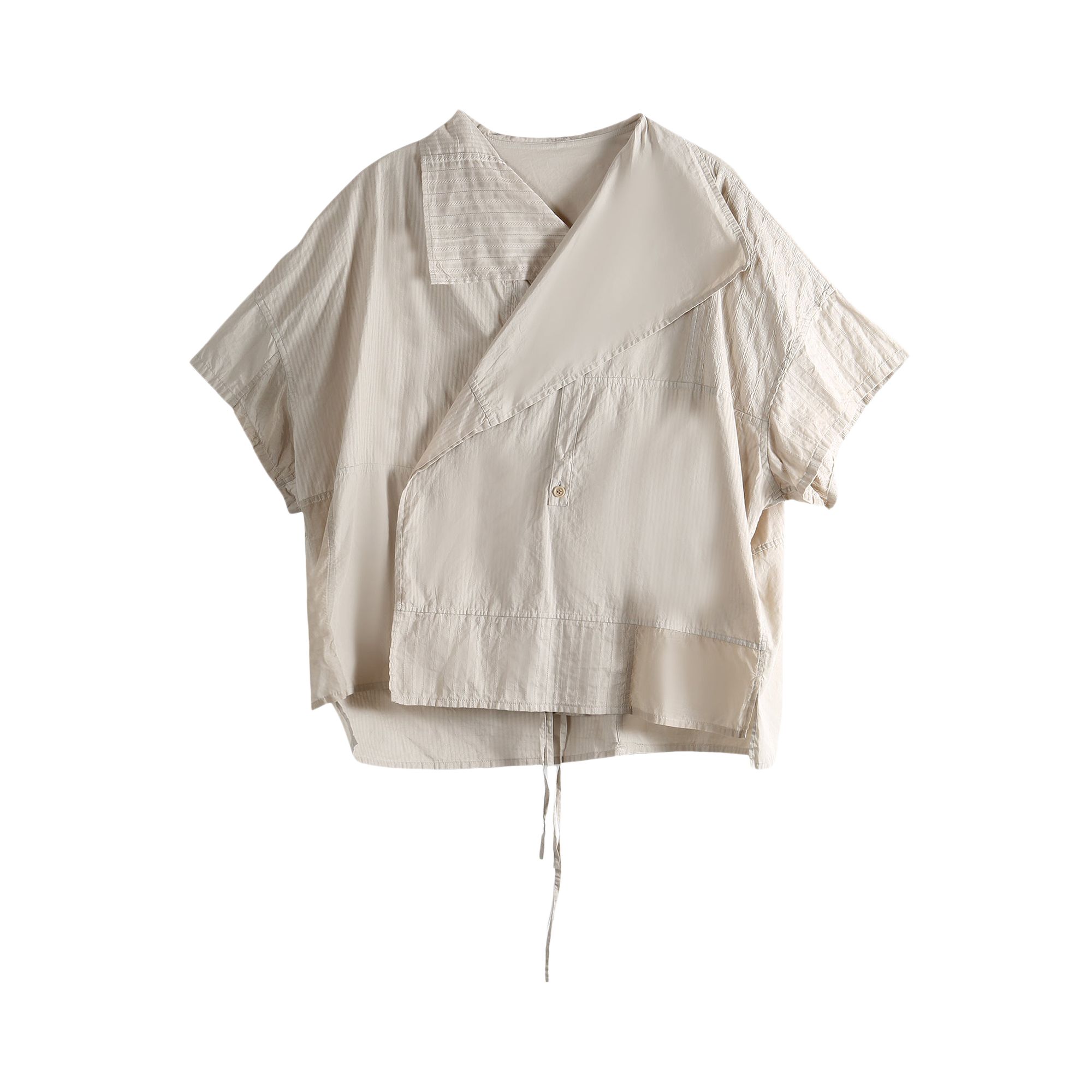 Pre-owned Y's Half Sleeve Gown Shirt 'off White' | Women's Size 2